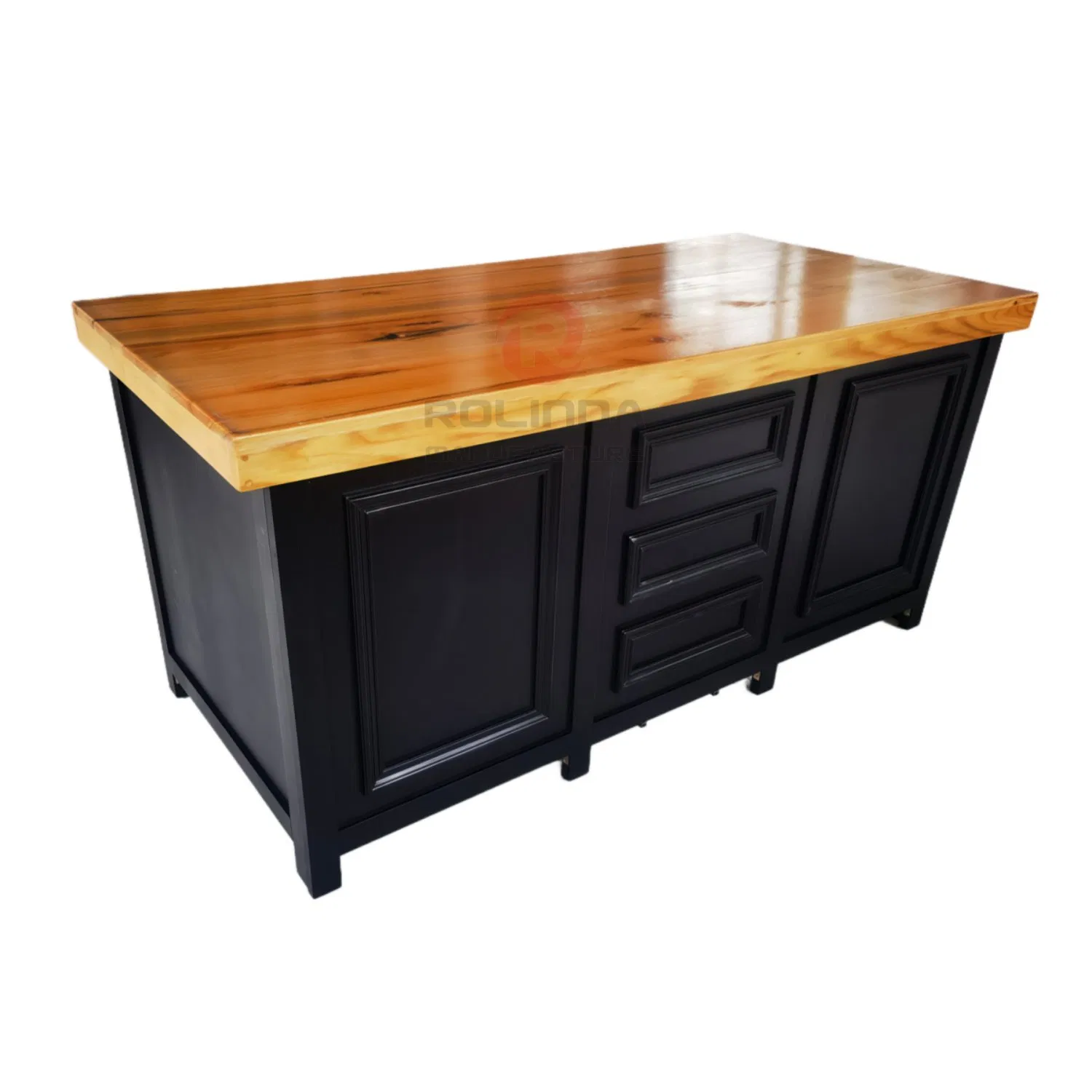 Country-Style European-Style Party Dining Event, Wedding Buffet Table, Customizable Solid Wood Buffet Table