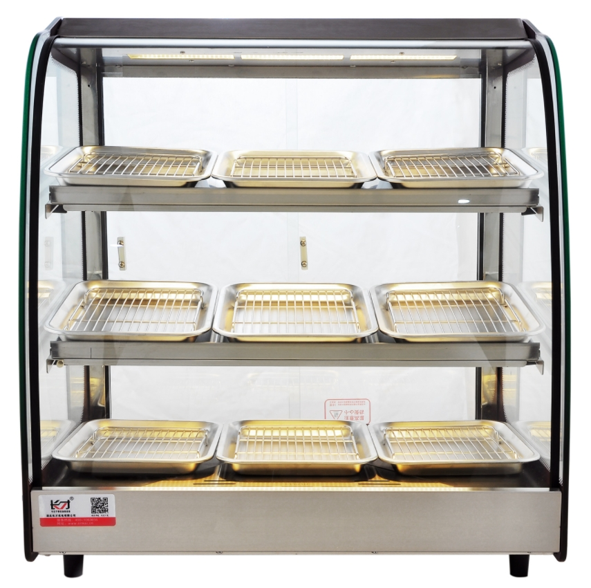 High Quality Burger Fried Food Warmer Display Cabinet Kfc Food Shop