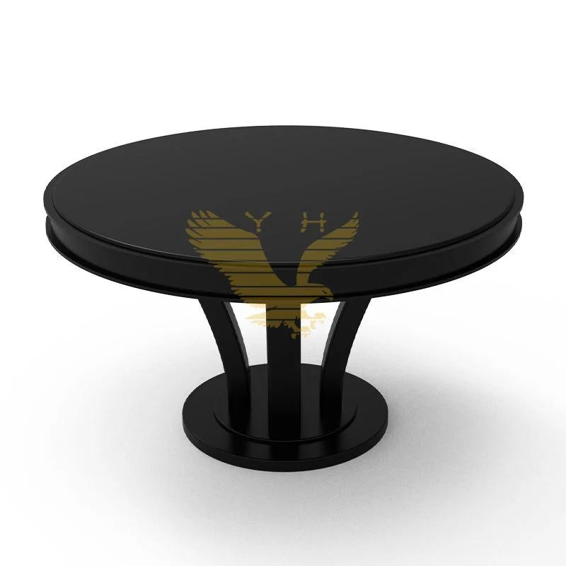 Double Side Round Wooden Reversible Dining Poker Table Texas Table De Poker