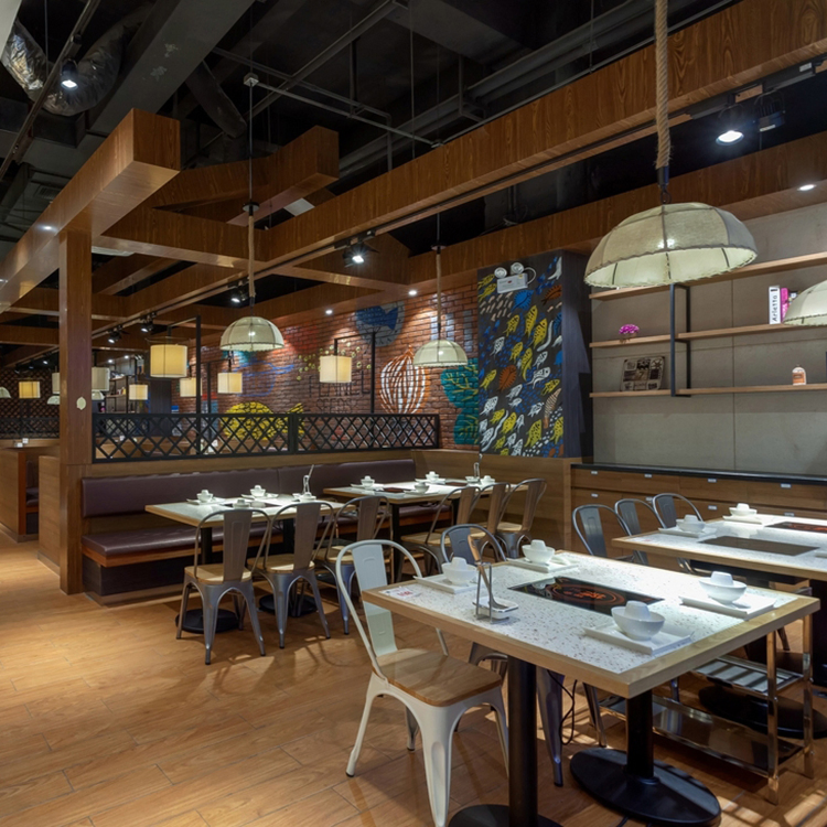 Top Grade Customized Commercial Latest Buffet Restaurant Furniture Quartz Stone Long Table