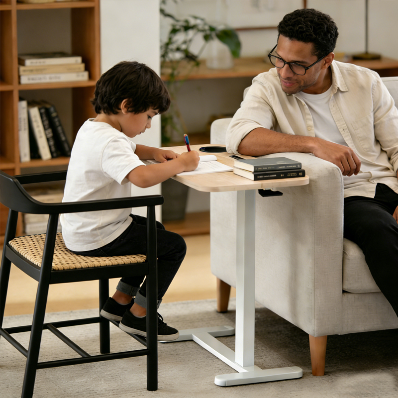 Hz Computer Desk Side Folding Notebook Lifting Lazy Table Design Height Adjustable Desk