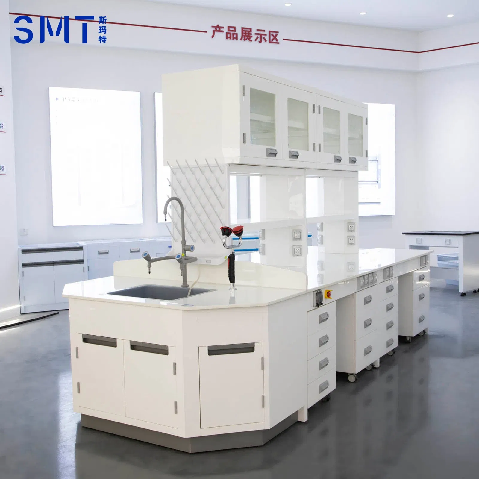 Industrial-Grade Chemical-Resistant PP Non-Conductive Lab Epoxy Lab Furniture Workbench