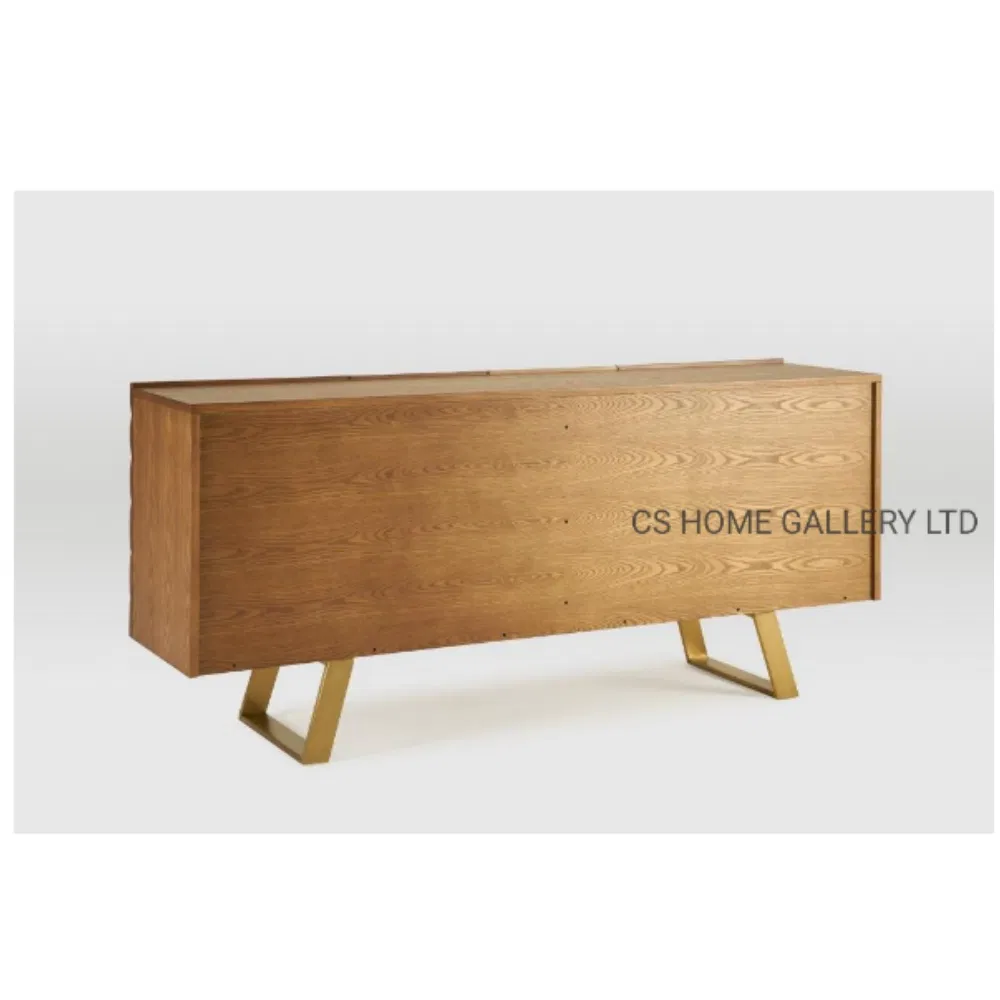 Modern Furniture Cabinet Hotel Stainless Steel Indoor Metal Wooden Factory Sideboard