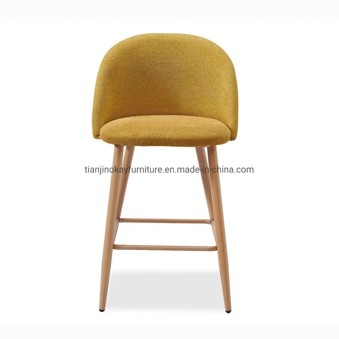 Wholesale Comfortable Bar Chair Home Furniture Dining Room Cheap Metal Fabric Chair Bar Stool
