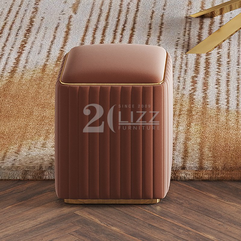 10% off Luxury Fabric Foot Stool Ottoman with Popular Sofa Set for Living Room Furniture