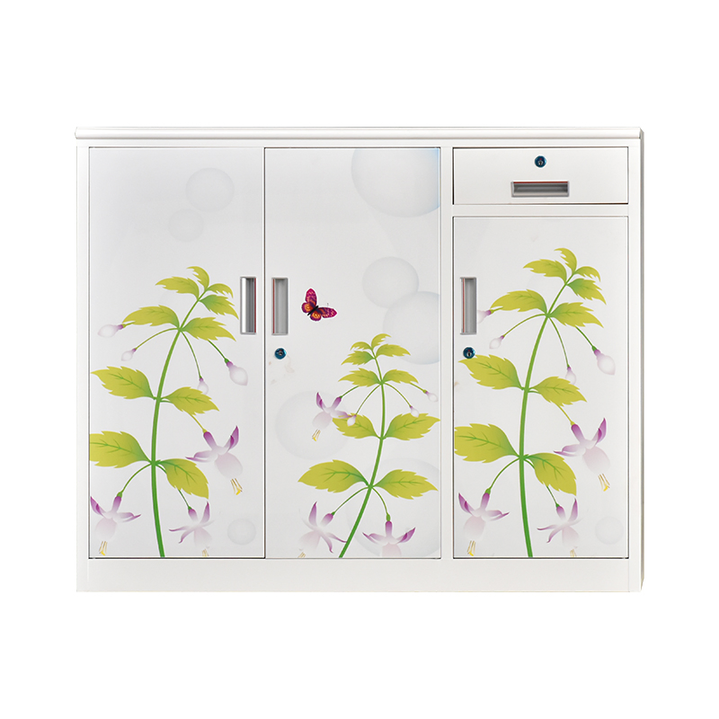 High Quality Dining Room Metal Storage Cabinet Sideboard in White Color