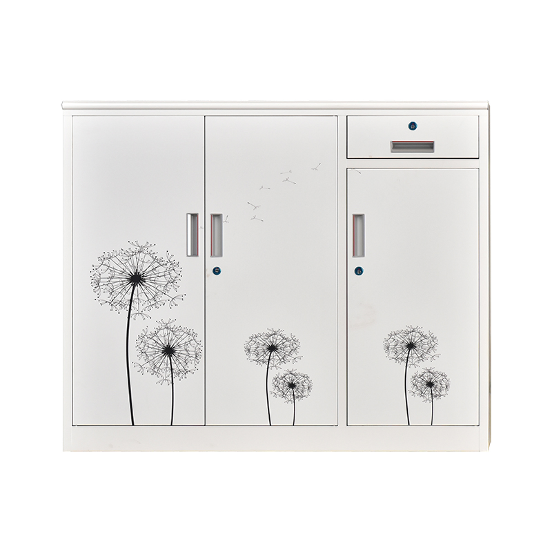 High Quality Dining Room Metal Storage Cabinet Sideboard in White Color