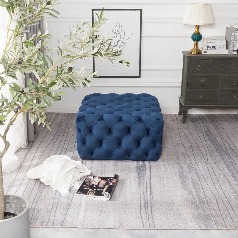 Velvet Ottoman 3