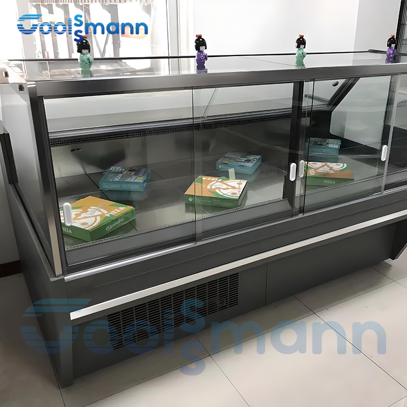 Commercial Display Refrigerator Cold Deli Showcase Commercial Meat Deli Display Freezer Cabinet for Butcher