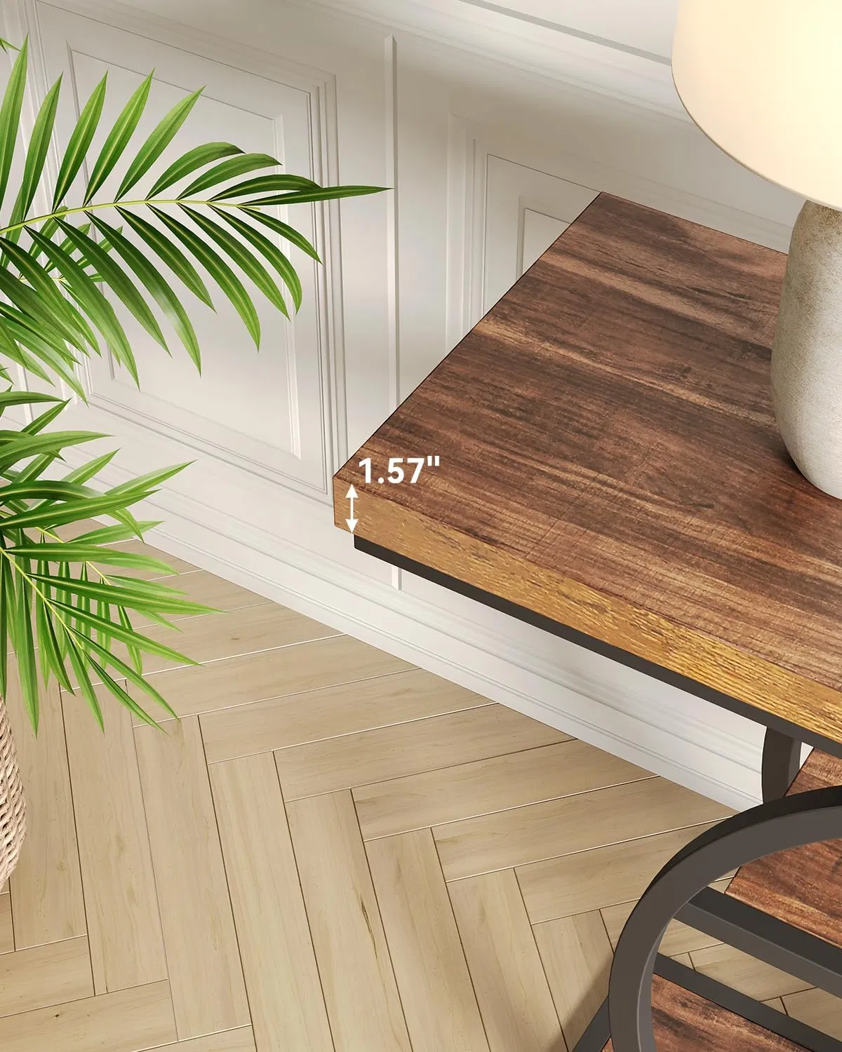 Cycle Round Design Console Table 4-Layers Home Decor Entryway Table