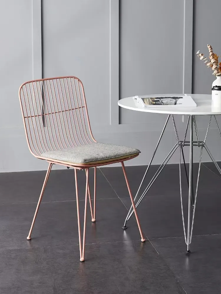 Metal Leg Accent Chair Detail