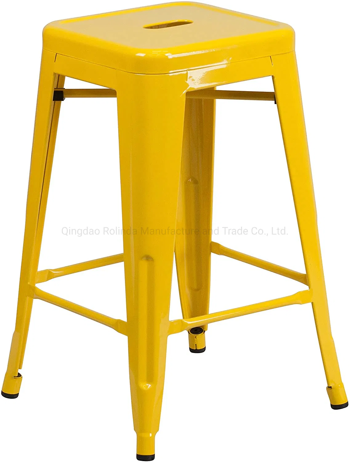 Modern Home Industrial Stackable Dining Cafe Restaurant Cafeteria Bistro 30" Contemporary Steel Tolix-Style Barstool