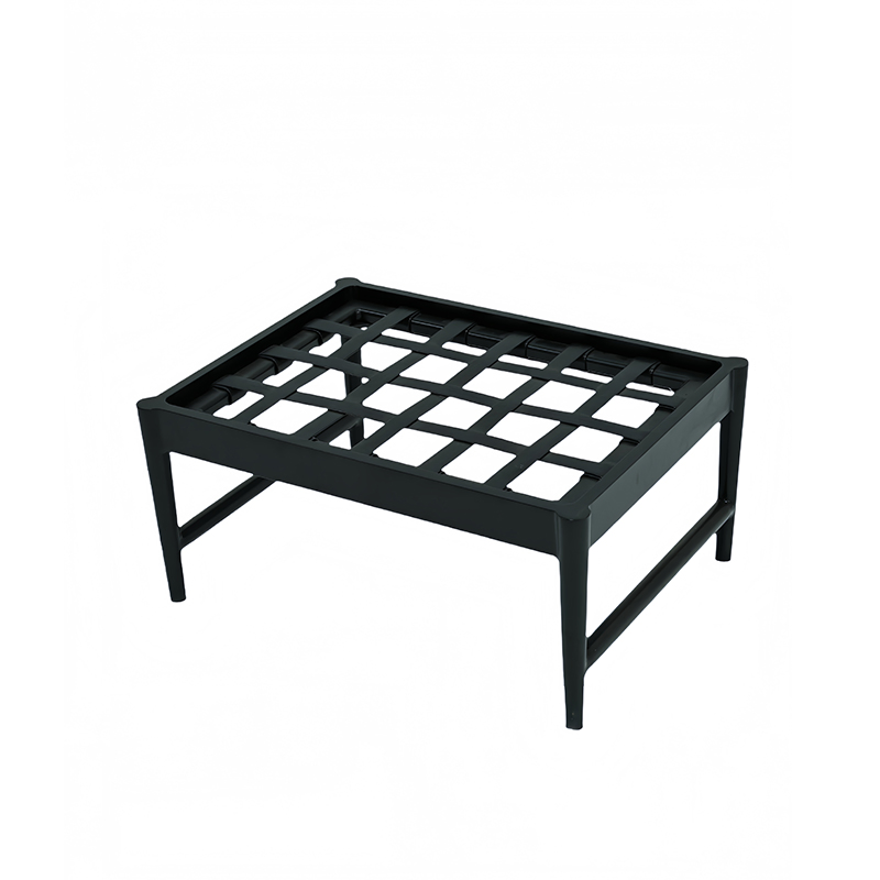 Modern Aluminum Patio Lounge and Ottoman Set for Relaxation