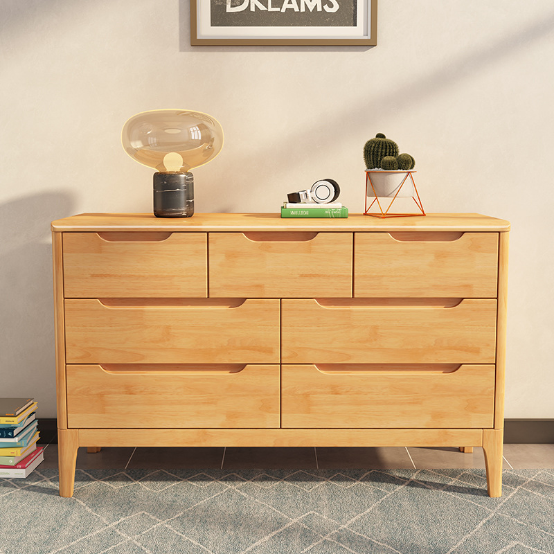 Seven-Doors Storage Sideboard in The Bedroom and Drawer Cabinet in The Living Room