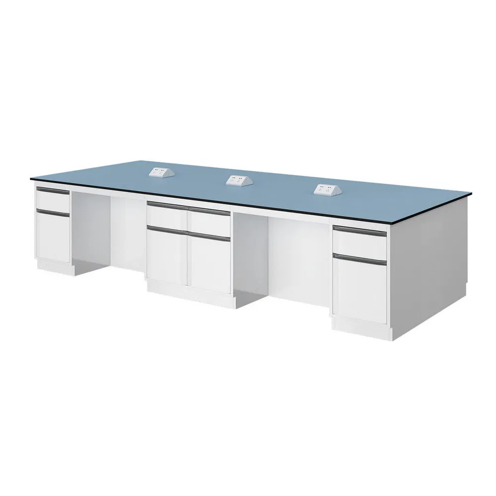 Antibacterial Properties Durable All-Steel Floor Mounted Lab Work Bench