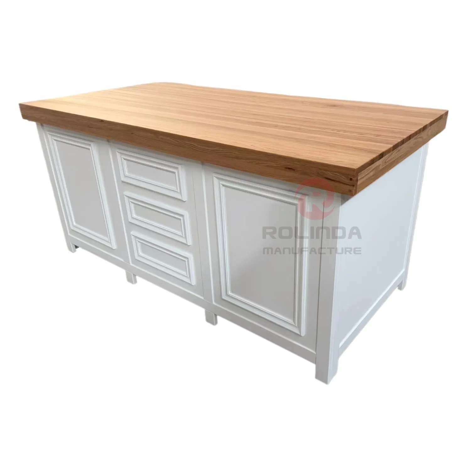 Professional Heavy Duty Wooden Buffet Table with Storage Shelves for Hotel Catering and Restaurant Banquet Displays