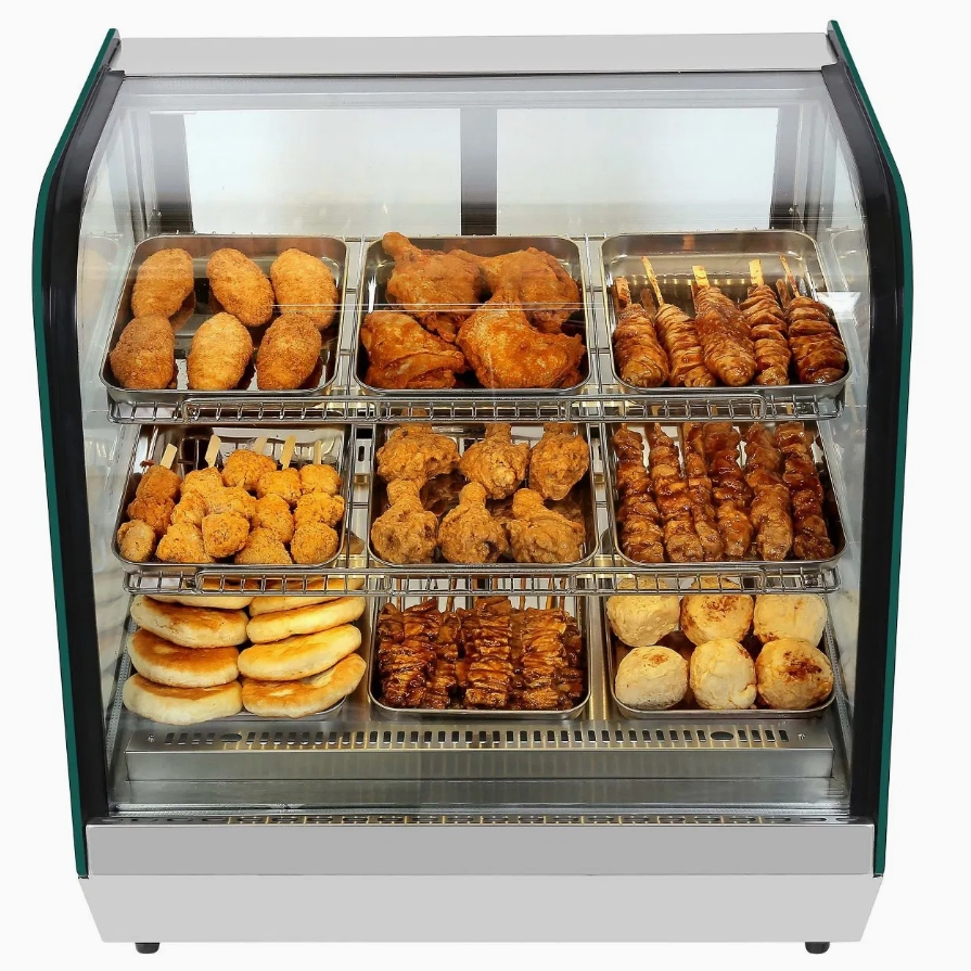 Commercial Cake Dessert Fruit Bread Cooked Food Fresh Keeping Refrigerated Display Cabinet