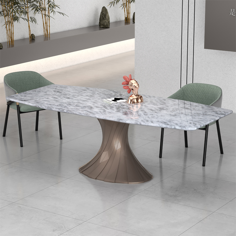 Modern Dining Room Furniture Buffet Table German Style Sintered Stone Dining Table