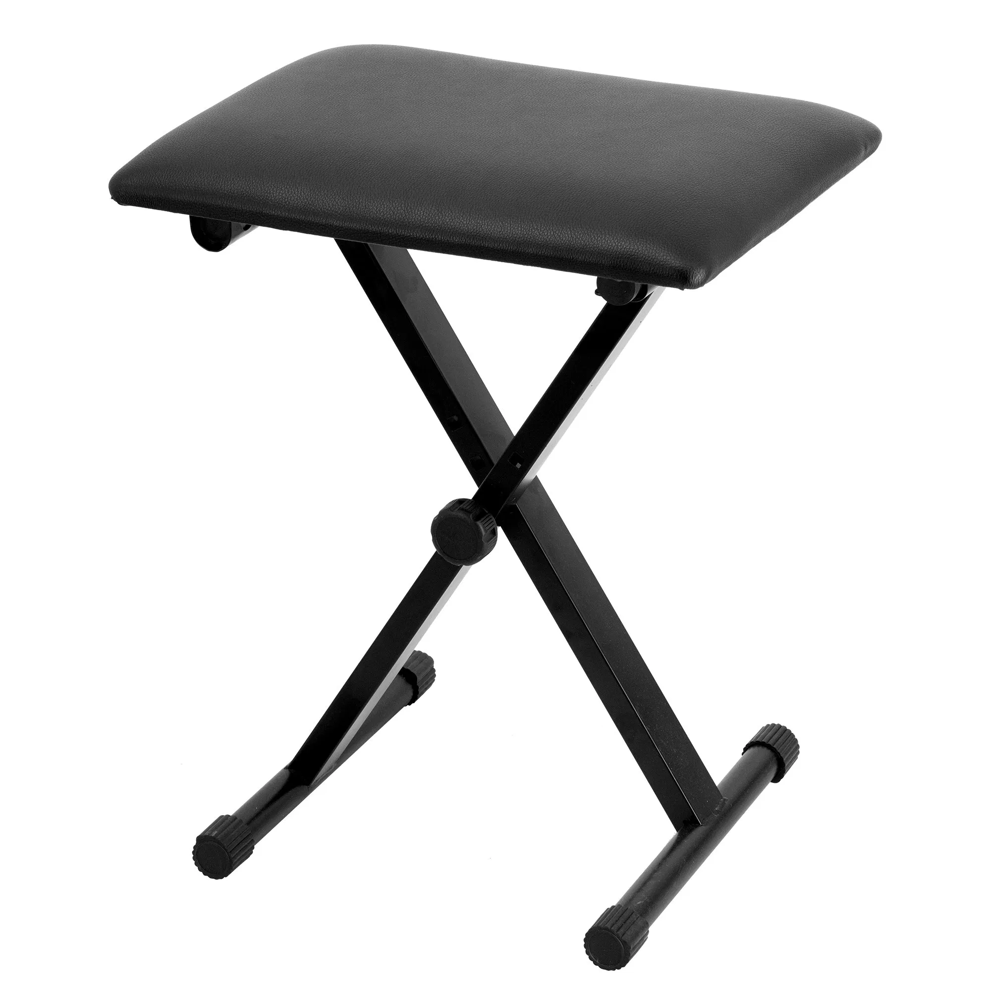 Lebeth Kb-11 Wholesale Adjustableheight PU Leather Cushion Black Foldable Piano Bench