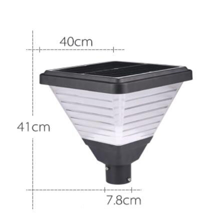 DC Powered AC Hybrid Courtyard LED 20W IP65 Landscape Solar Pole Light