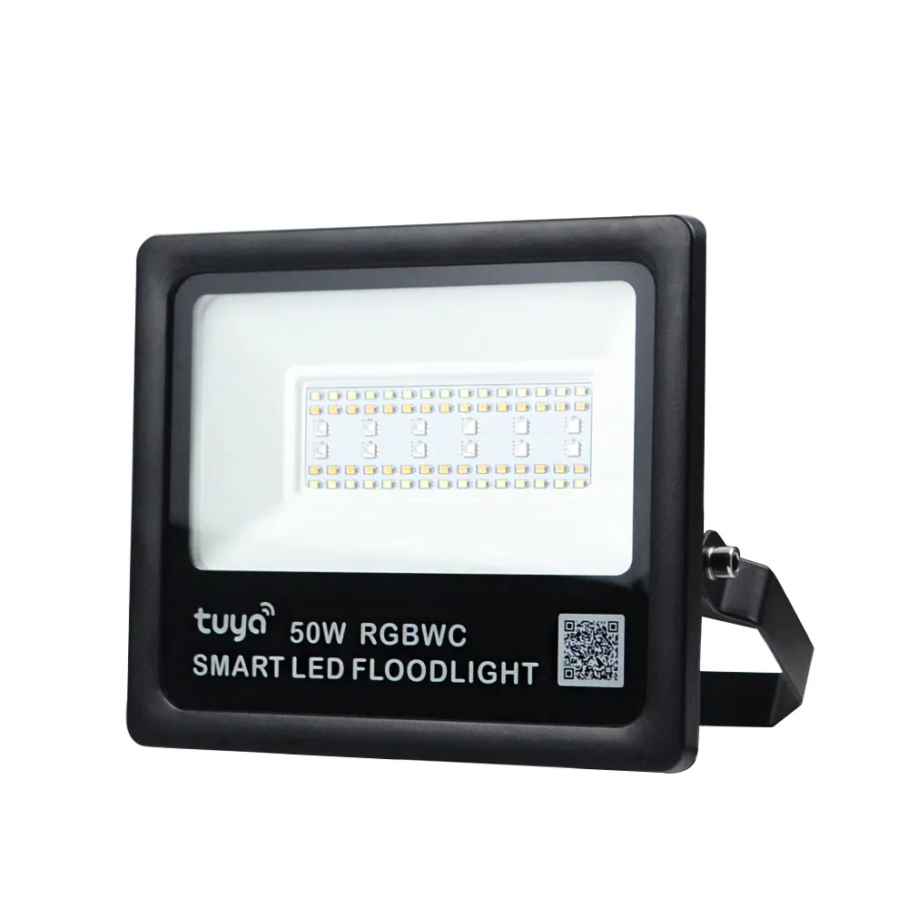 Tuya Zigbee Smart Wireless Dimmable RGB Rgbcct 30W 50W Waterproof Flood LED Light Floodlight Work with Alexa and Google Home