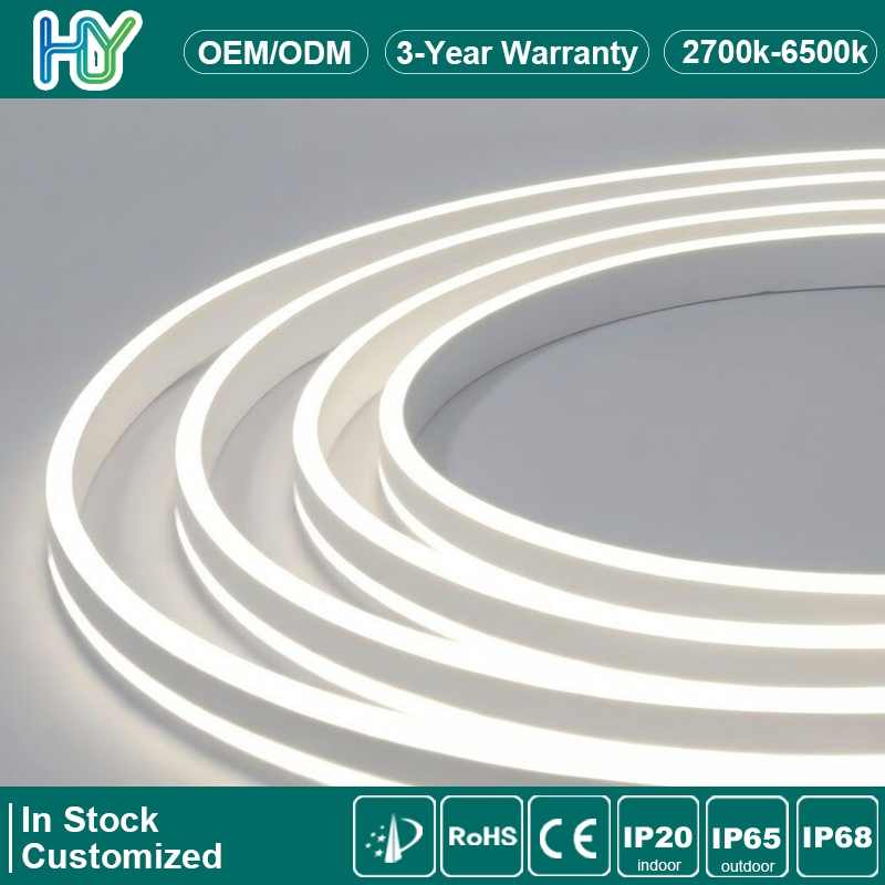 China Manufactory 8.5W/M Low Power LED Neon Light LED Strip Light 12V 24V Flexible LED Strip for Home Decoration Lighting