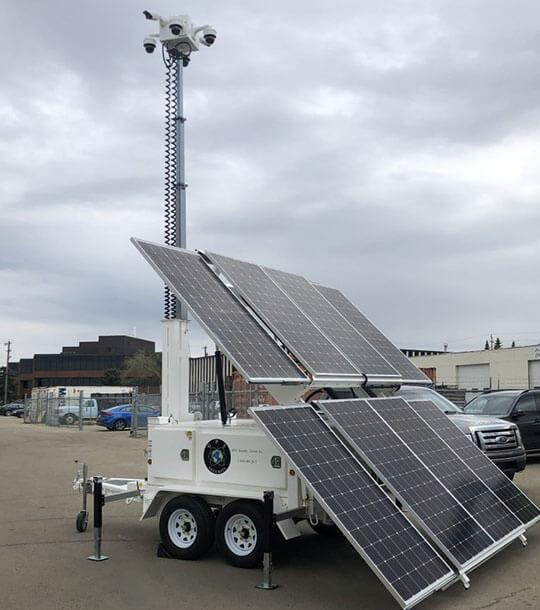 Solar Light Tower Generator Trailer