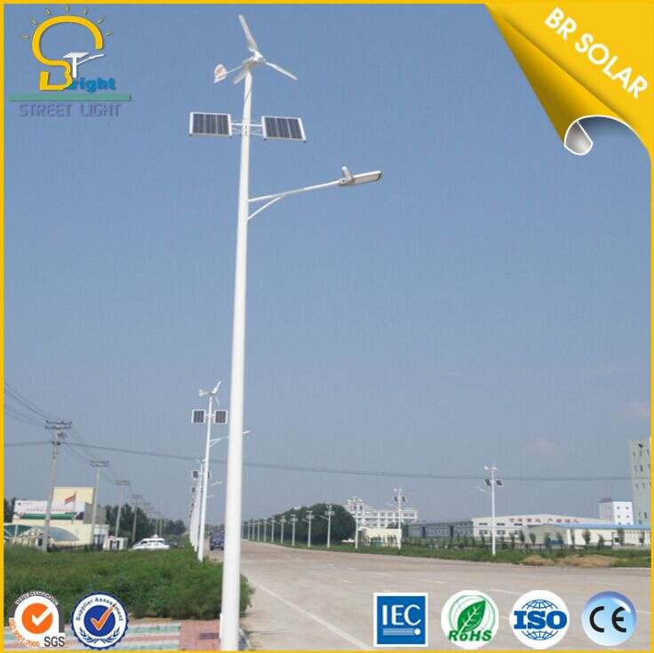 China Top Pure White 15W to 120W Wind Solar Hybrid Street Lights