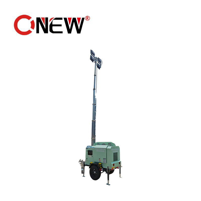 Silent Hybrid off Grid Solar Generator 15kVA 12kw Diesel Generator Mobile LED Light Tower