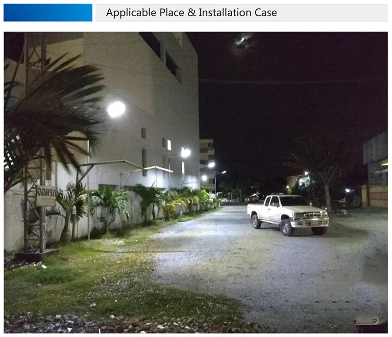 Separate Solar Street Light Components