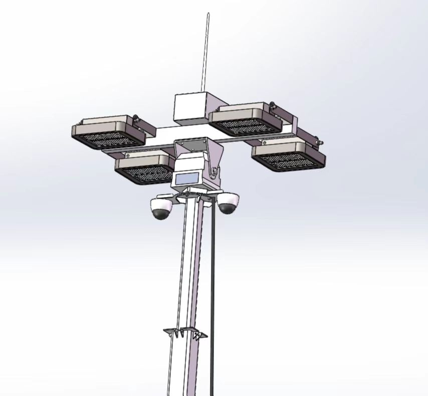 Solar Light Tower Generator Trailer