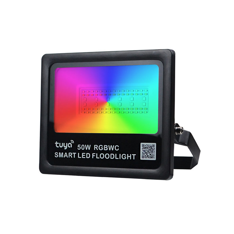 Tuya Zigbee Smart Wireless Dimmable RGB Rgbcct 30W 50W Waterproof Flood LED Light Floodlight Work with Alexa and Google Home