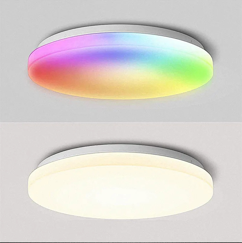Tuya Zigbee Smart Wireless 110V 220V Dimmable RGB Rgbcw LED Ceiling Light Work with Alexa and Google Home