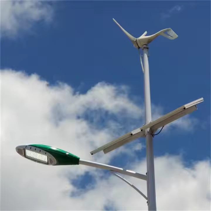 Factory Wholesale 60W DC/AC Power Hybrid Street Light 12 Hours Outdoor IP65 Road Highways RoHS CCC Full Bright Wind Solar Street Light