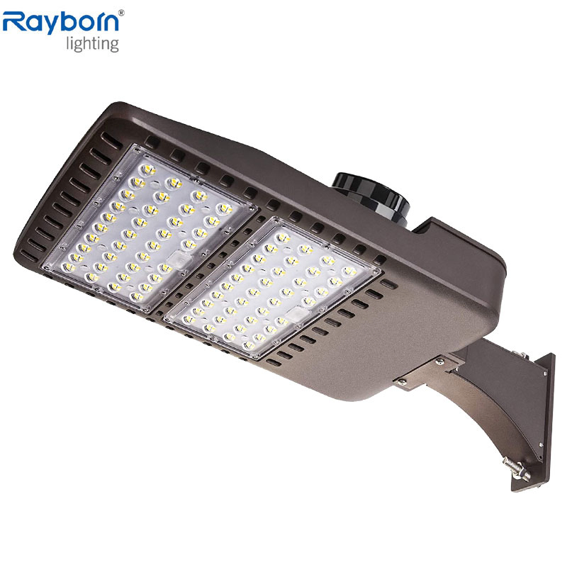 Motion Sensor Dusk to Dawn LED Street Lighting with Remote Control Waterproof for Parking Lot Stadium Garden Pathway