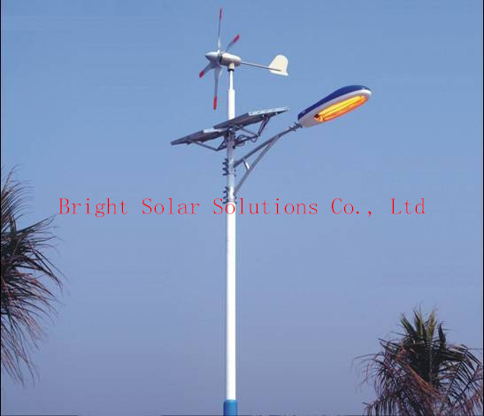 High Efficiency 8m 60W Wind Solar Hybrid LED Light