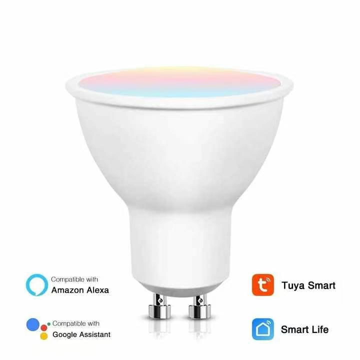 Tuya Wi-Fi Smart GU10 Spotlight 6W RGB+CCT LED with Bluetooth Smart Light