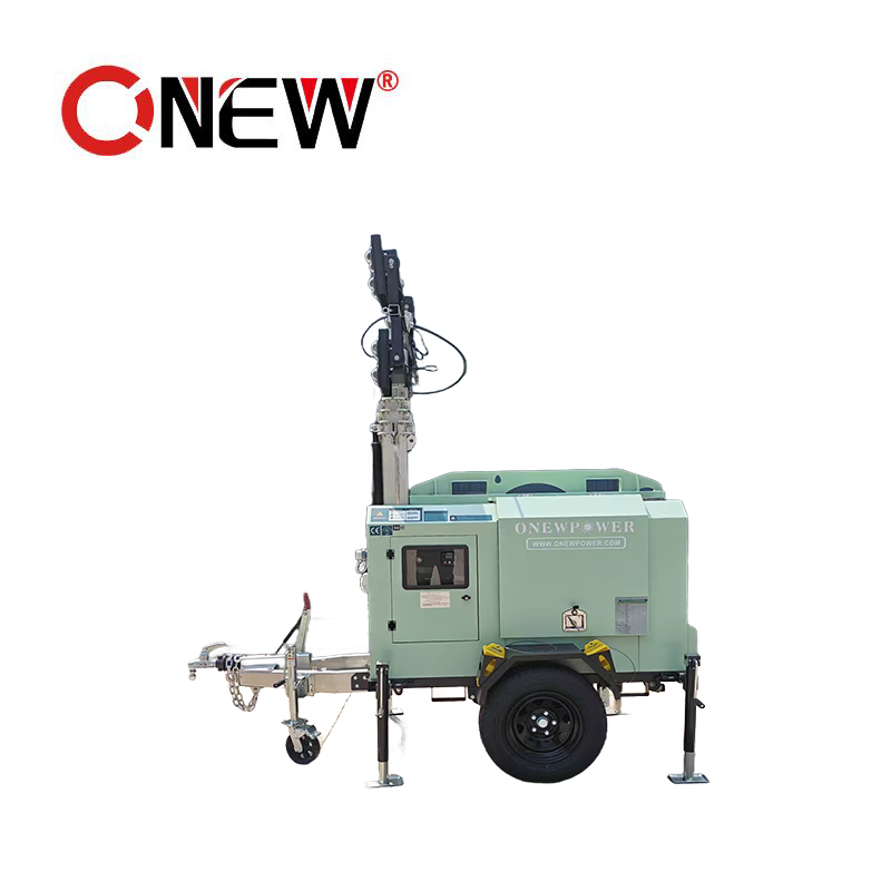 Silent Hybrid off Grid Solar Generator 15kVA 12kw Diesel Generator Mobile LED Light Tower