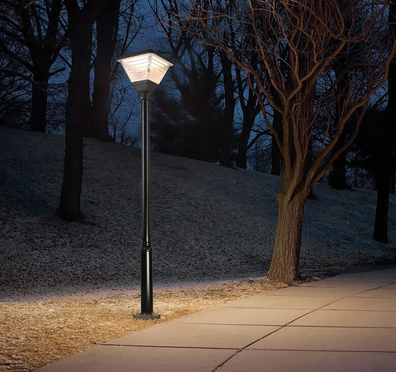 DC Powered AC Hybrid Courtyard LED 20W IP65 Landscape Solar Pole Light
