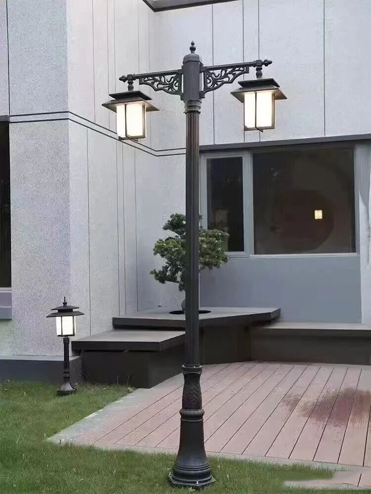 Solar LED Courtyard Light Motion Sensor Waterproof Garden Pathway Security Lamp
