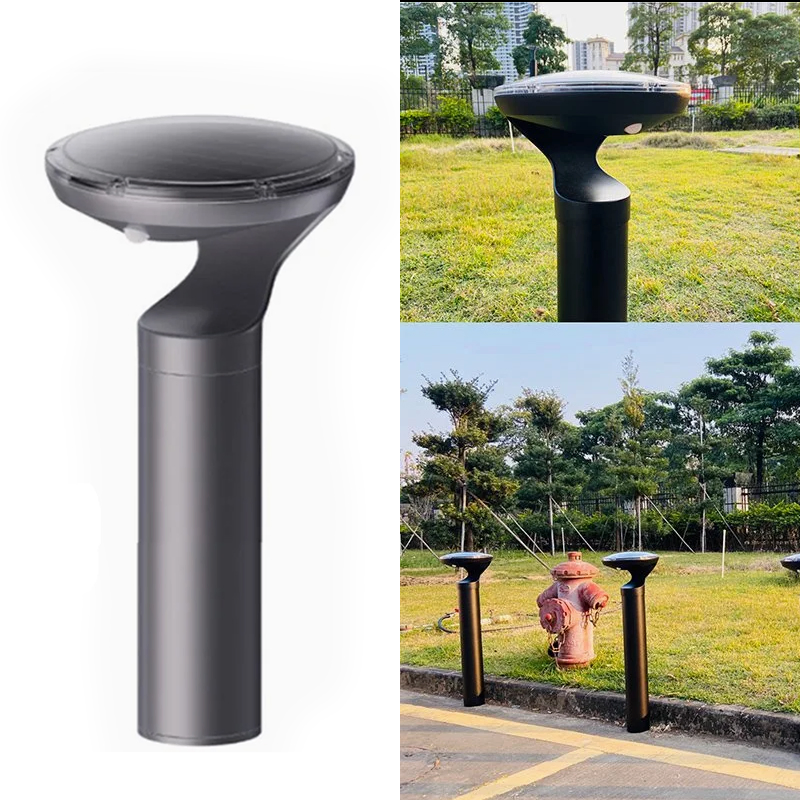 Solar LED Aluminum IP66 Pathway Garden Patio Landscape Bollard Accent Lights Outdoor