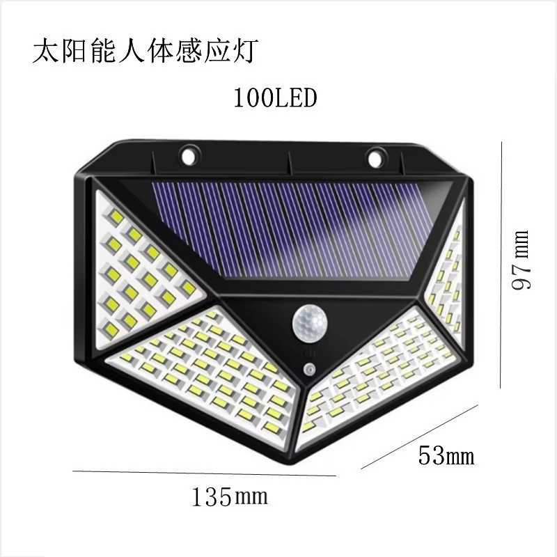 IP65 Waterproof Home LED Solar Light PIR Motion Sensor Outdoor Lamp Solar Security Wall Light 100 LED Solar Lights