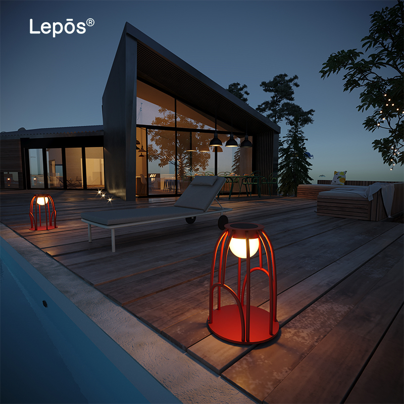 Aluminum Solar Outdoor Light LED Lamp Modern Decorative Lighting for Backyard Courtyard Commercial Outdoor Space Accent Lighting