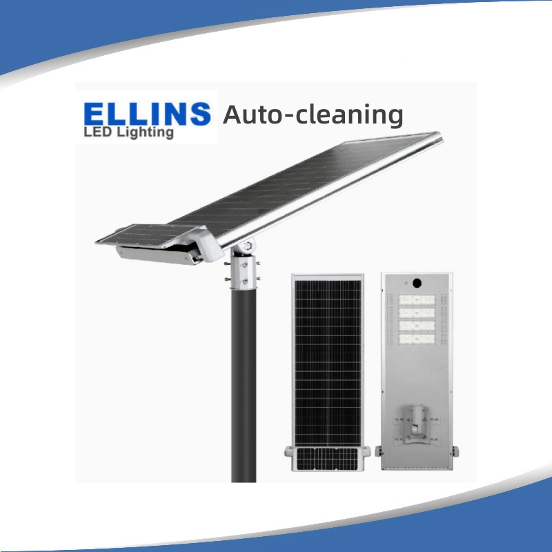 AC/DC Hybrid Self-Cleaning All-in-One Integrated Municipal LED Solar Road Lights 100W