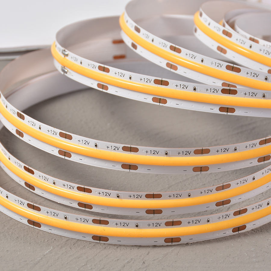 COB DC 12V Single Color 8mm Width IP20 LED Strip Lighting
