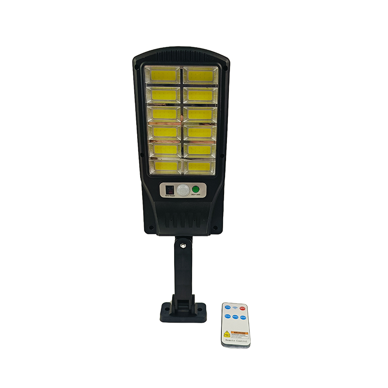 Solar Powered LED Wall Street Light with Motion Sensor &amp; Remote Control Waterproof Outdoor Security Lighting