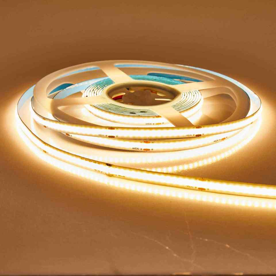 COB DC 12V Single Color 8mm Width IP20 LED Strip Lighting