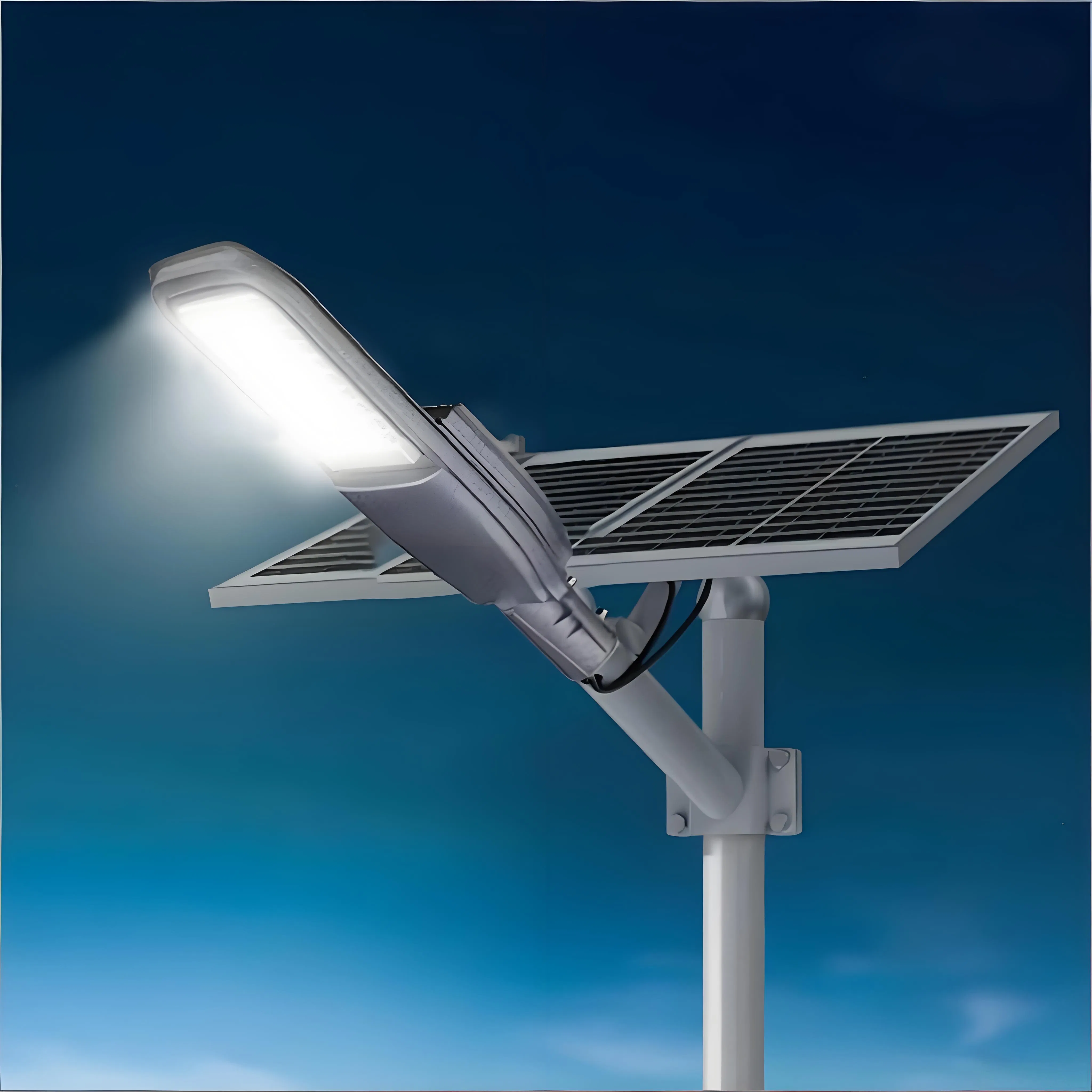 80W Eco-Friendly High Brightness Long Lifespan All in Two Solar Street Light for Main Roads