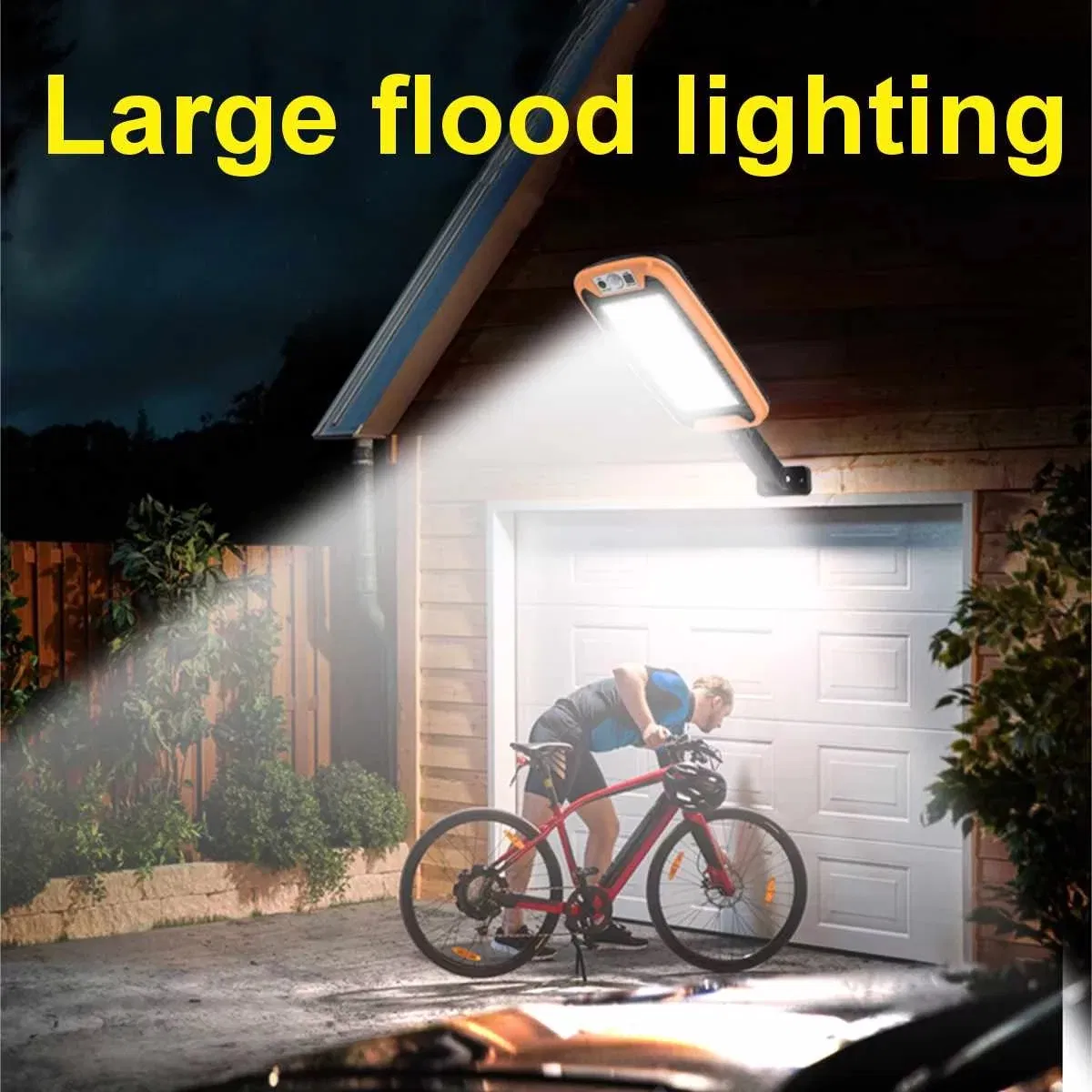 Outdoor Waterproof PIR Motion Sensor Solar Powered Light LED Security Wall Lamp