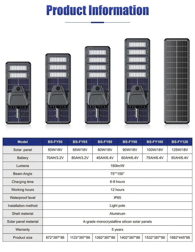 Integrated Solar Street Lamp System 1